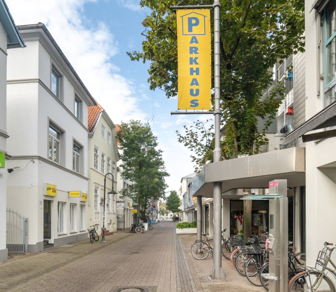 Eingang Parkhaus Waffenplatz Oldenburg
