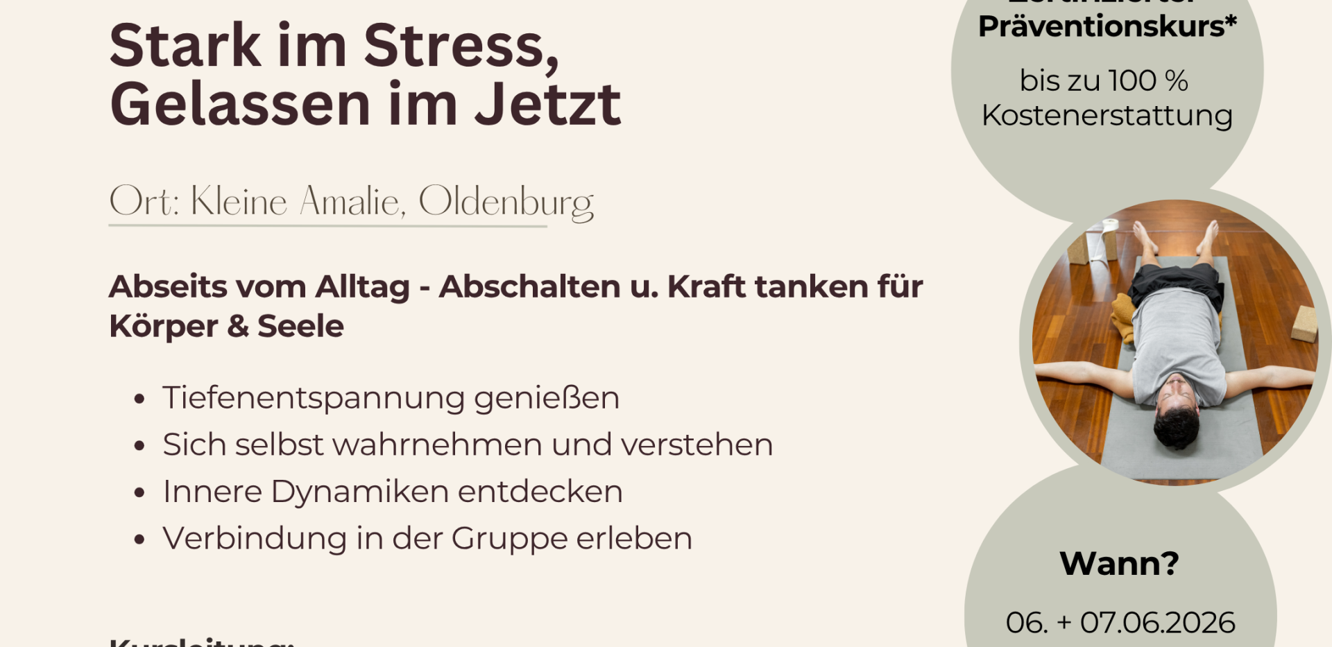 Digitaler Flyer zum Kurs