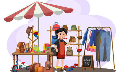 Flohmarktstand Flohmarktstand
