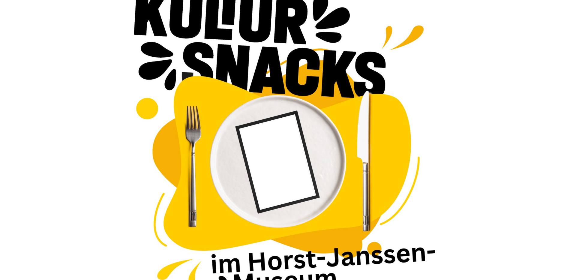 Ein Plakatrahmen auf einem Teller