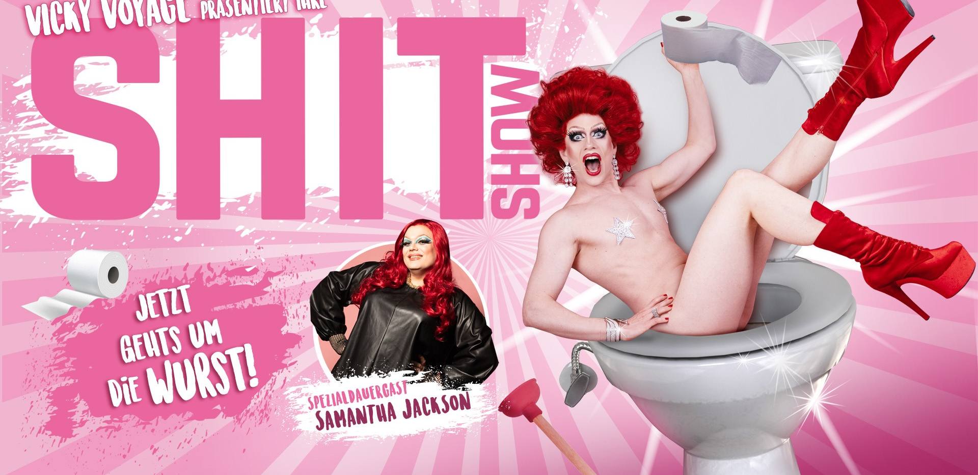 Plakat für Vicky Voyage präsentiert ihre Shit Show