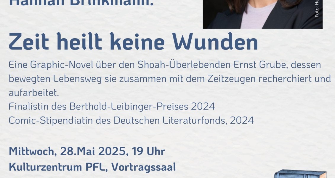 Plakat zur Lesung von Hannah Brinkmann