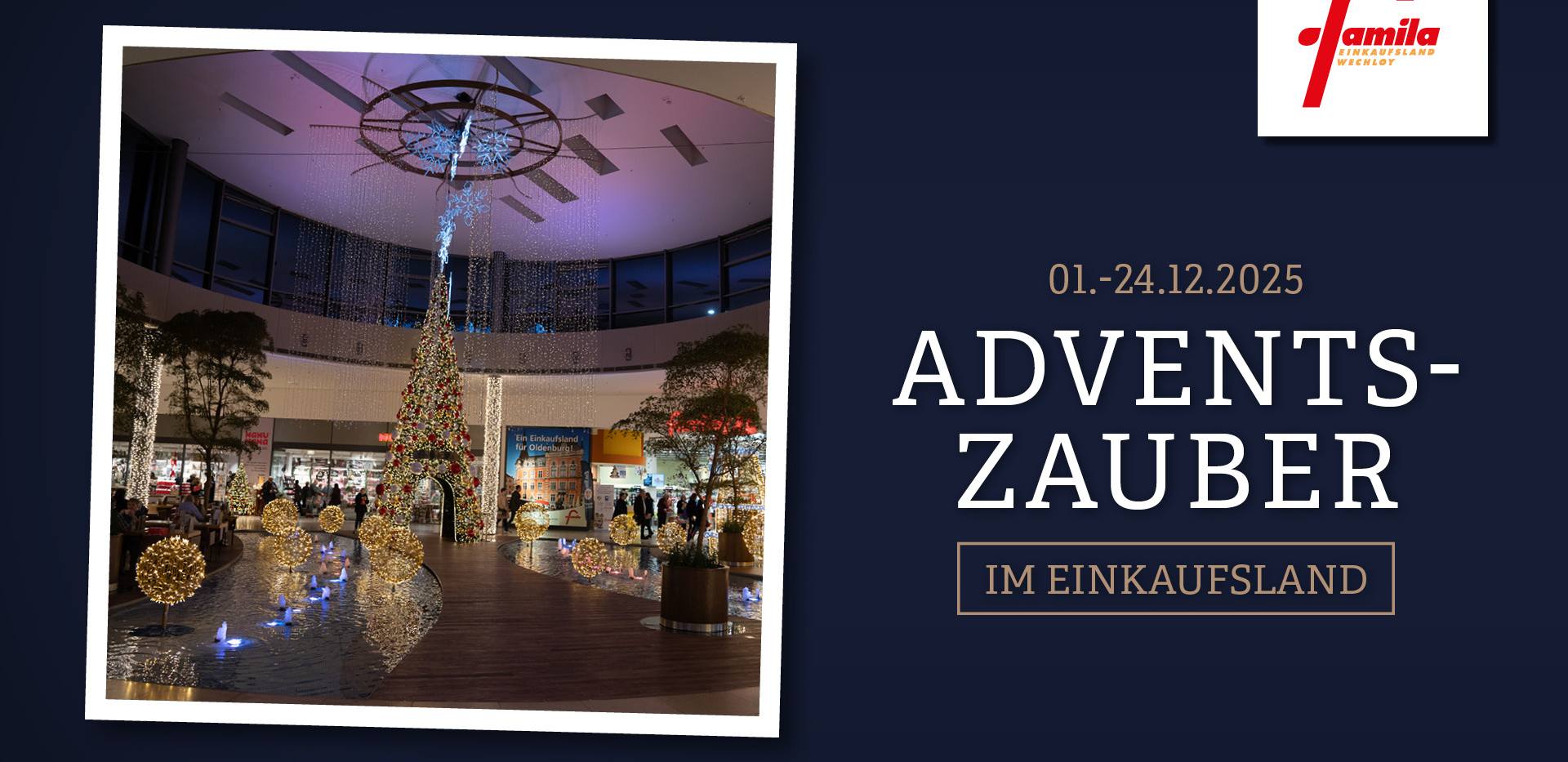 Adventszauber im Einkaufsland vom 01.-24.12.2025 Adventszauber im Einkaufsland vom 01.-24.12.2025