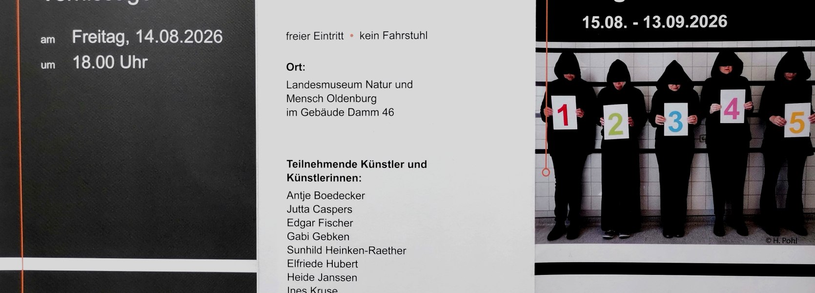 Einladung zur Vernissage und zur Ausstellung an den Wochenenden sowie zur Nacht der Museen. Einladung zur Vernissage und zur Ausstellung an den Wochenenden sowie zur Nacht der Museen.